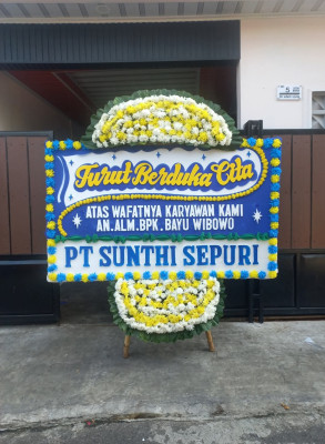Papan Bunga Duka di Garojou